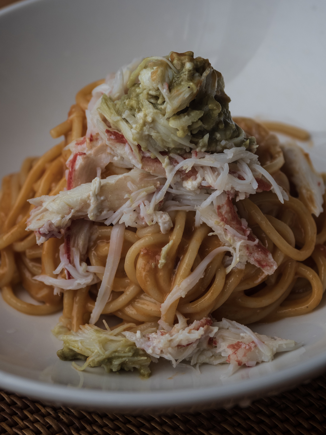 蟹パスタ