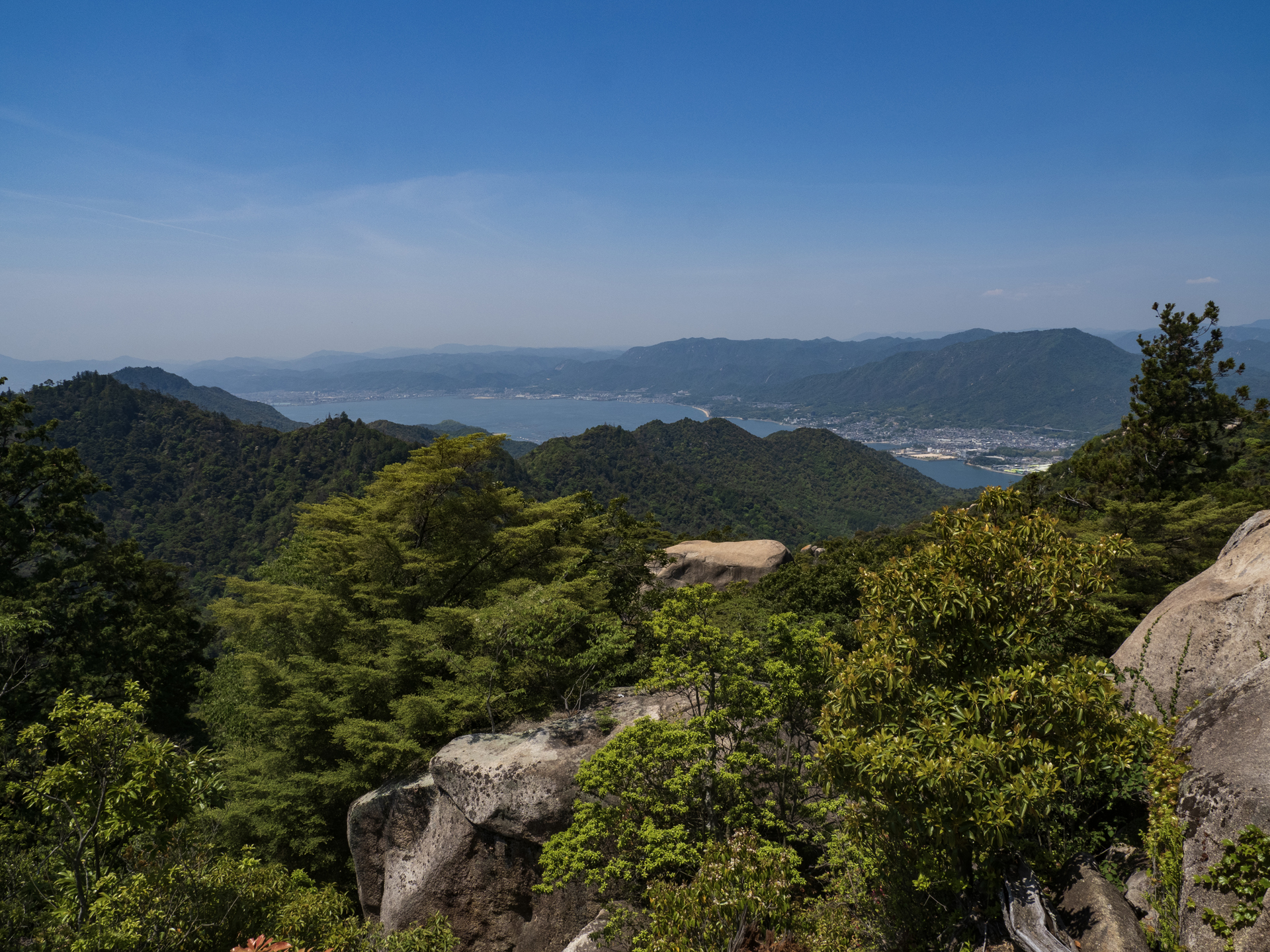 弥山山頂付近の景観