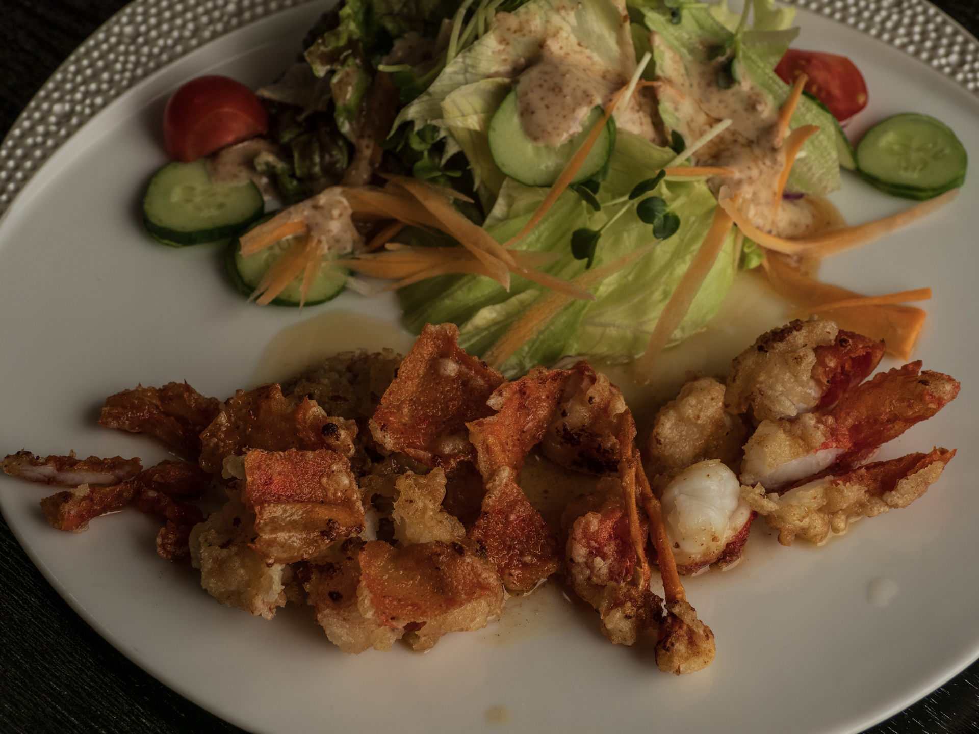 ソフトシェル伊勢エビのバター焼き