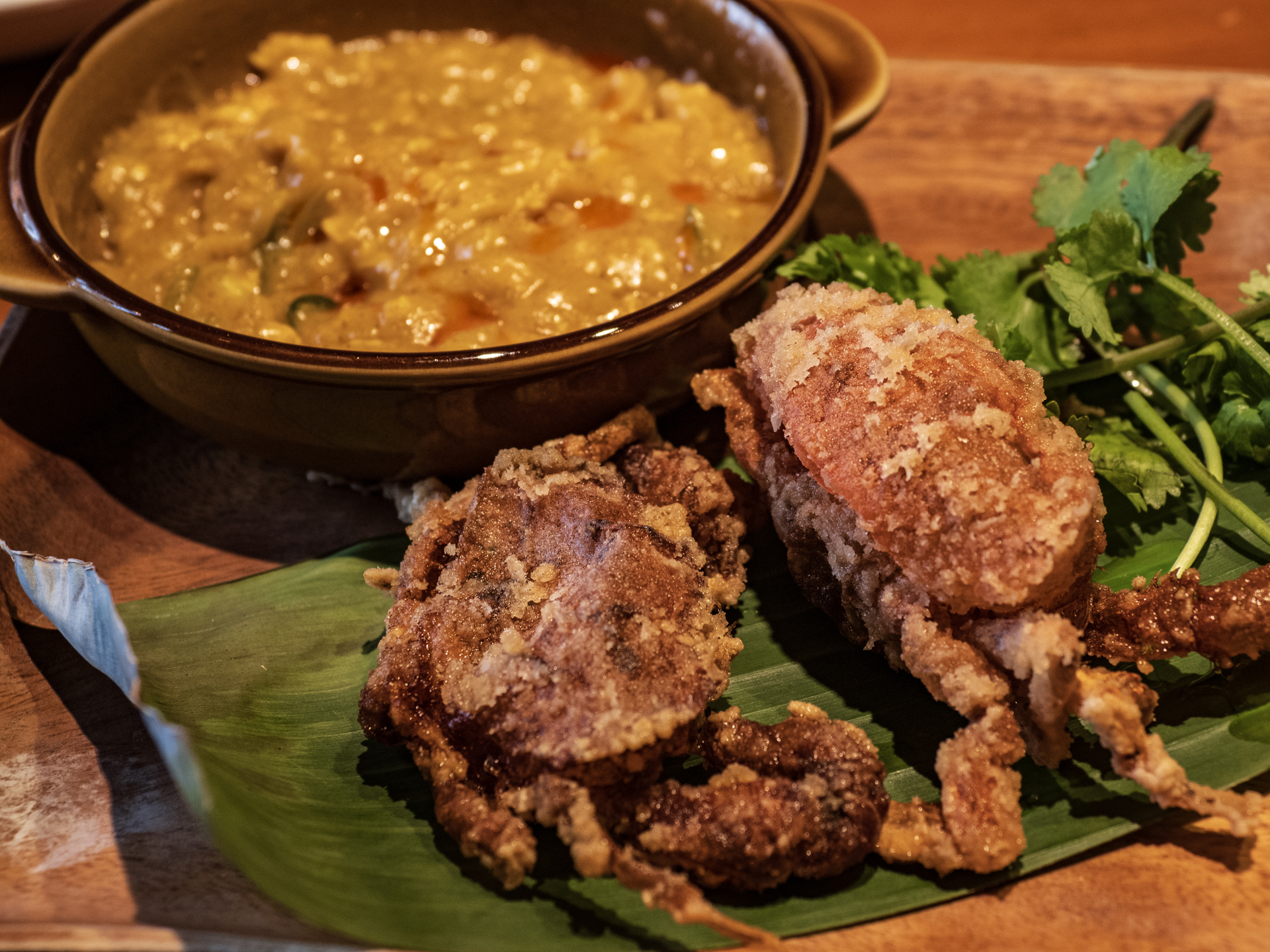 ソフトシェル伊勢エビのバター焼き