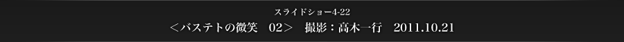 スライドショー4-22　＜バステトの微笑　02＞　撮影：高木一行　2011.10.21