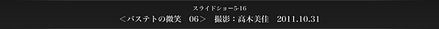 スライドショー5-16　＜バステトの微笑　06＞　撮影：高木美佳　2011.10.31